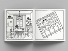 Cute & Comfy Coloring Book for Adults - Livro de colorir