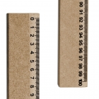 Régua de madeira natural mdf 100cm com pegador