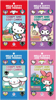 Hello Kitty - Comfy and Cozy com 4 cards colecion&aacute;veis para colorir