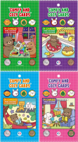 Comfy and Cozy com 4 cards colecion&aacute;veis para colorir