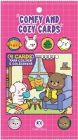 Comfy and Cozy com 4 cards colecion&aacute;veis para colorir