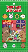 Comfy and Cozy com 4 cards colecion&aacute;veis para colorir