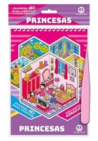 Kit de adesivos de cen&aacute;rio 3D com aplicador - Princesas